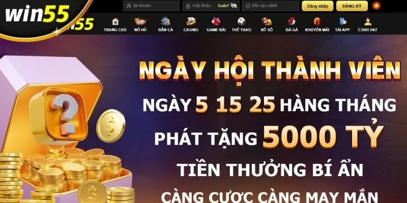 Quy trình đăng nhập vào nhà cái Win55 qua link website